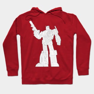 Optimus Prime - Écorché (lineart) Hoodie